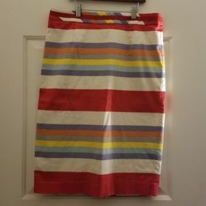 Multi colored pencil skirt